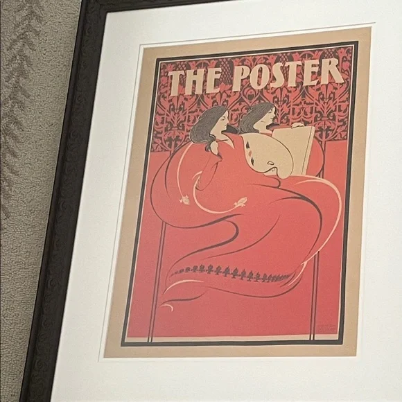 The Poster, March. Miss Art and Miss Litho. 1896. Elisha Brown Bird.